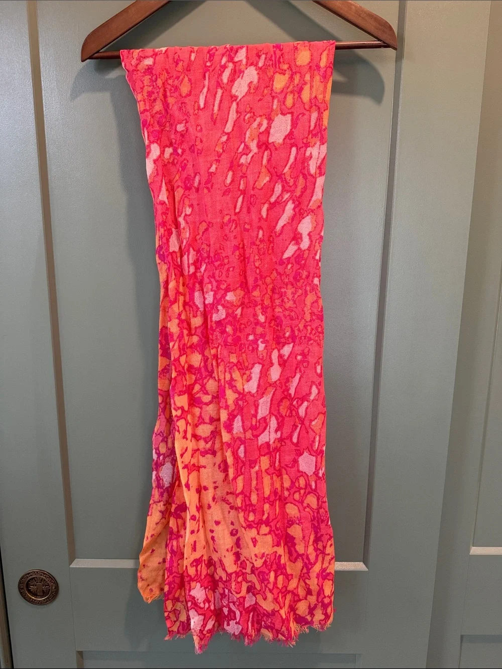 Vibrant Pink & Orange Women's Scarf